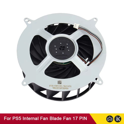 Original Internal Cooling Cooler Fan for PS5 Consoles 17 Blades Cooler Fan G12L12MS1AH-56J14 for PS5 23 Blades 12047GA-12M-WB-01