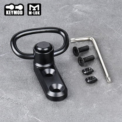 WADSN Fast Metal QD Sling Swivel Strap Buckle Vertical Sling Base Mount  Mlok Keymod Rail Tactical Airsoft Scout Accessories