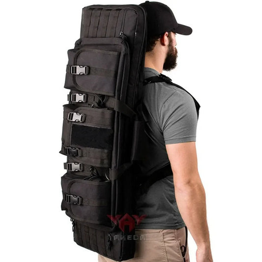118cm Tactical Hunting Guns Bag Hard Shell Long Backpack for Paintball Military Shooting Gun Case Rifle Fishing Rod Gear Handbad