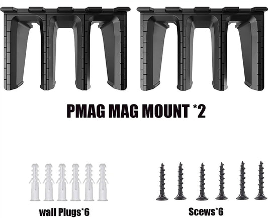 Wall Mount Magazine Holders ABS Standard Storage Rack Display Organizer PMAG Wall Mount Family Magazine Storage Rack For AR15