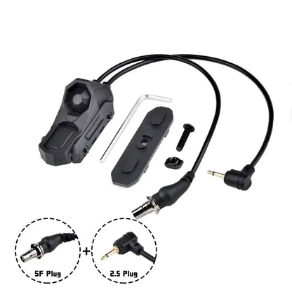 Tactical SF/2.5/3.5 Pressure Button Dual Function Remote Switch PEQ OGL NGAL DBAL M600 M300 Airsoft Scout Light Parts For 20MM