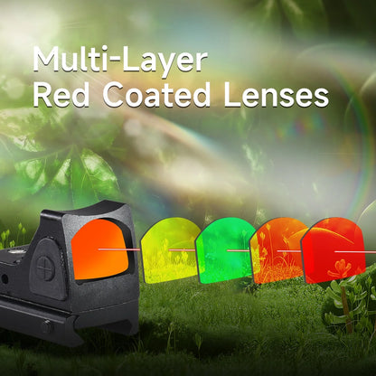Mini Red Dot Sight Tactical Optic Reflex Collimator Hunting Airsoft Compact Riflescope Equipment Accessory AR15 G19 M4