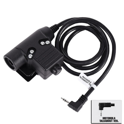 Tactical Shooting Communication Headset U94 PTT Headset Cable Plug Kenwood Baofeng Accessories Hunting Airsoft CS Headphone