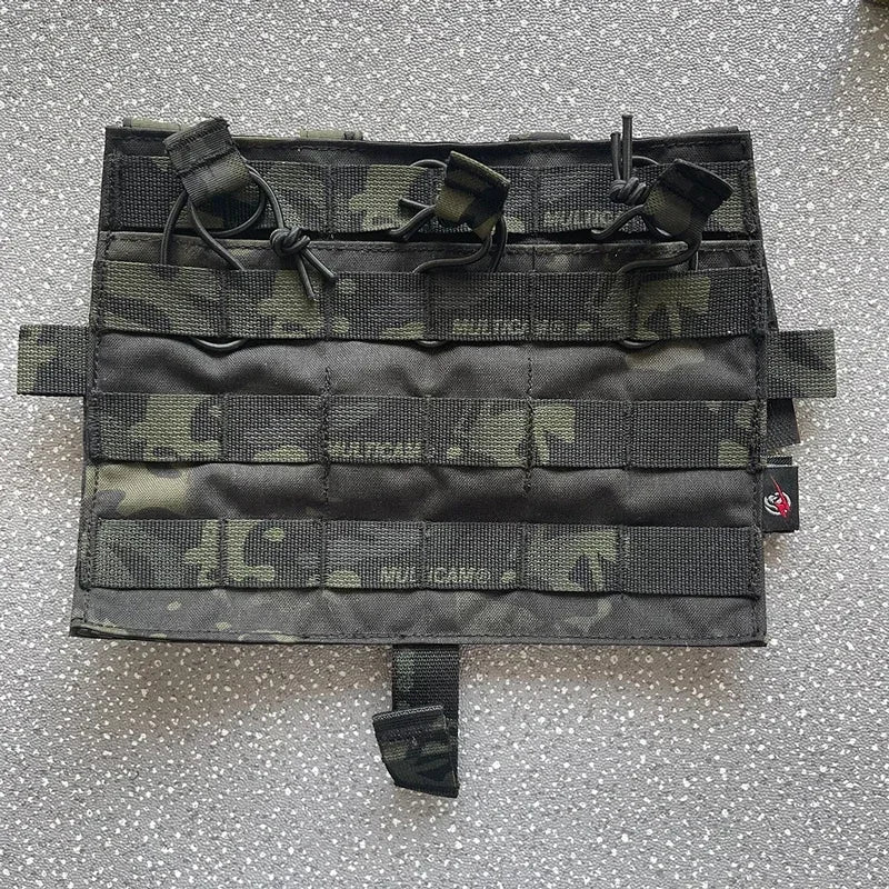 Multicam Magazine Pouch Tactical Vest Front Plate Mag Bag Airsoft Detachable Triple Molle Pouch Accessories