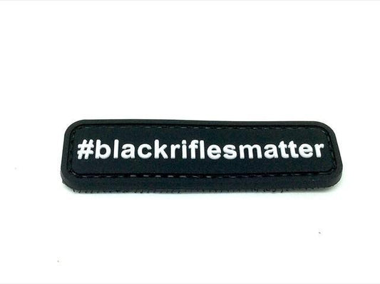 TPB #BlackRiflesMatter PVC patch – Black