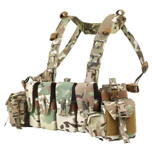 Votagoo Tactical Chest Rig with 5.56/7.62 Magazine Pouches & Detachable MOLLE System-0