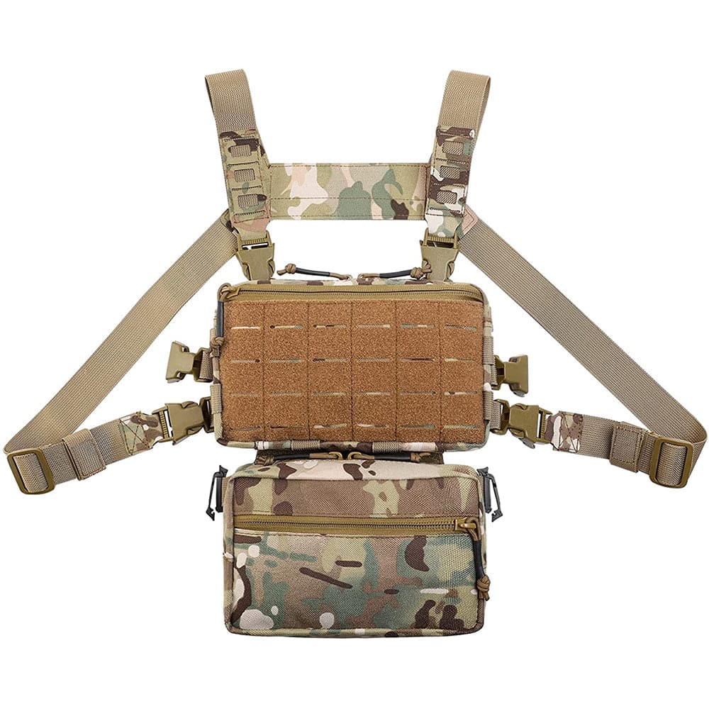 Tactical Chest Rig / Sub Abdominal Pouch Set-0
