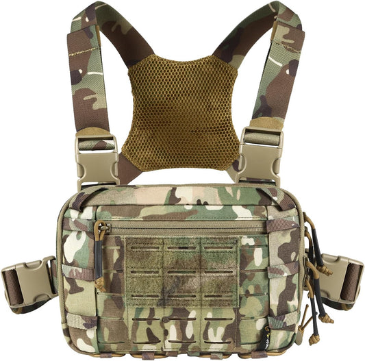 Votagoo Tactical Chest Pack EDC Chest Bag 2L Utility Molle Chest Rig Pouch-0