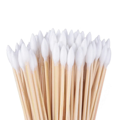 Tactical 100pcs 6 Inch Long Gun Cleaning Cotton Swabs Pistol Cleaning Kit Mat for AR15  M4A1 AK74 AK47 Remington 870 Colt 1911