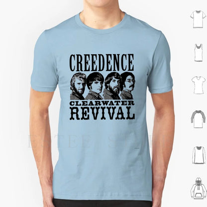 Untitled T Shirt Cotton Men DIY Print Credence Ccr Credence Clearwater Revival Vintage Studio Retro Music Deadhead Vinyl Tape