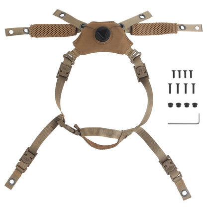 Tactical Wendy3.0 Helmet Chin Strap Suspension System Adjustable M-LOK FAST MICH Hunting Airsoft Helmet Replacement Accessory