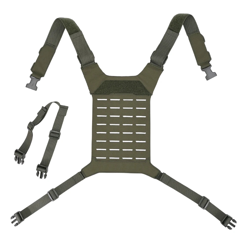 Tactical D3 SS MK Chest Rig Hunting Airsoft MOLLE Vest Chest Rig Strap Universal Vest Back Panel Equipment Accessories