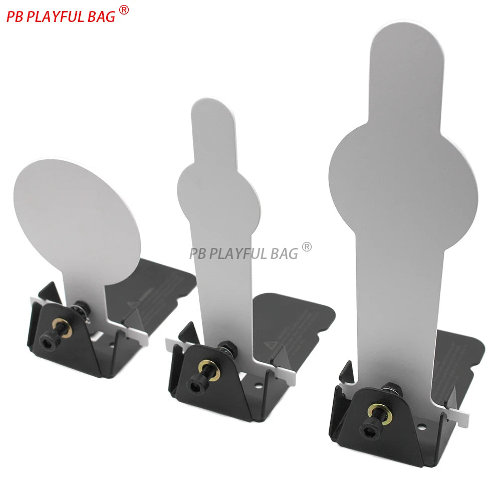 Carbon Steel Popper Target - Shooting Practice for Airsoft & Soft Dart Blasters Manual Reset Training Target S/M/L Sizes QJ123