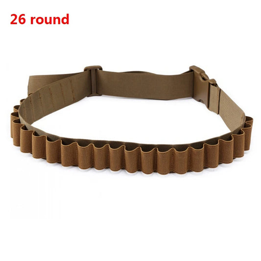Hunting 50 30 Rounds Bandolier Belt 12 Gauge Mag Pouch Tactical Pouch Belt Holder Airsoft Accessories