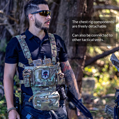 Votagoo Adjustable & Detachable Tactical Chest Rig-1