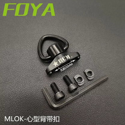 Tactical Metal MLOK QD Sling Mount M4 AR15 Mounted Base Swivel Strap Buckle Quick Release Button Airsoft Gun Hunting Accessories
