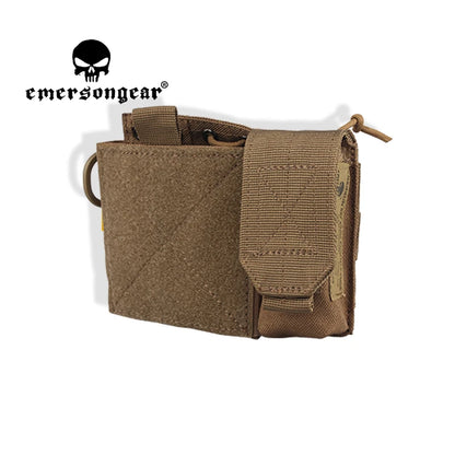 EMERSONGEAR Tactical Panel MAP Nylon Pouch Airsoft Outdoor Sport Accessory Pack Small Trekking Hunting Pocket Sport Waterproof