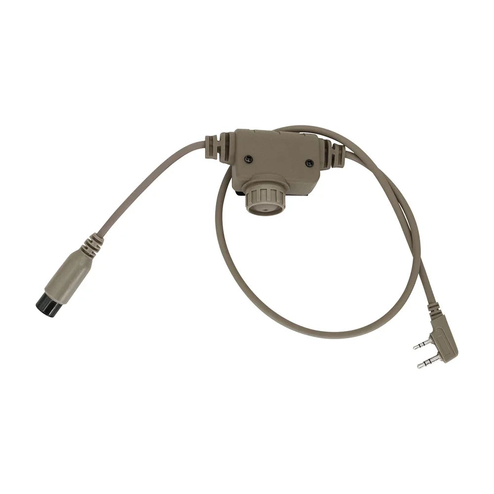 COMTA II Tactical U94 Ptt RAC Ptt Kenwood Plug for Baofeng UV5R UV82 for PELTORHeadset Airsoft Shooting Headphones Gel Earmuff