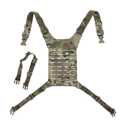 Tactical D3 SS MK Chest Rig Hunting Airsoft MOLLE Vest Chest Rig Strap Universal Vest Back Panel Equipment Accessories