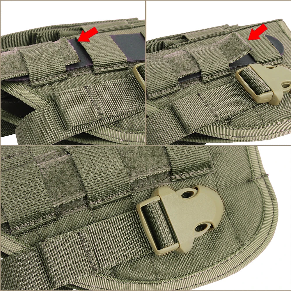 Tactical Molle Pistol Holster Right Hand Gun Holster Magzine Pouch Glock 17/1911 Airsoft Hunting Accessories