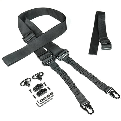 US Warehouse MS4 MS3 MS2 Adjustable  Rifle Sling Tactical Nylon 2 Points Gun Sling Shoulder Strap  Airsoft Hunting Accessories