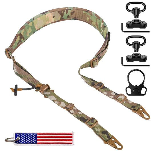 Votagoo Tactical 2 Point Sling, Quick Adjust Gun Sling with HK Hook-0