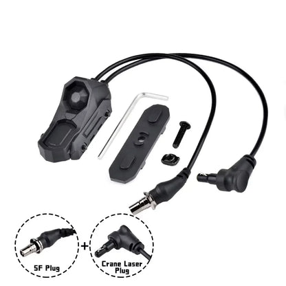 Tactical SF/2.5/3.5 Pressure Button Dual Function Remote Switch PEQ OGL NGAL DBAL M600 M300 Airsoft Scout Light Parts For 20MM