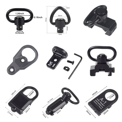 Tactical GBB RSA Sling Swivel QD Adapter Mlok KeyMod 20mm Pictinny Rail Airsoft Rifle AR15 Sling Mount Hunting Gun Accessories