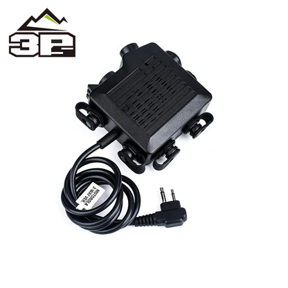 Airsoft Tactical SELEX TACMIC CT5 PTT Headset 2 Button Hunting Walkie Talkie Military Ptt  Kenwood Motorola Phone Icom