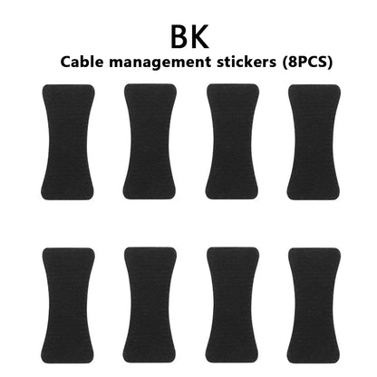 Tactical 8PCS Helmet Cable Management Kits NVG Comms Wires Cord Collected Organizer Hook&Loop Straps Hunting Airsoft Accessories