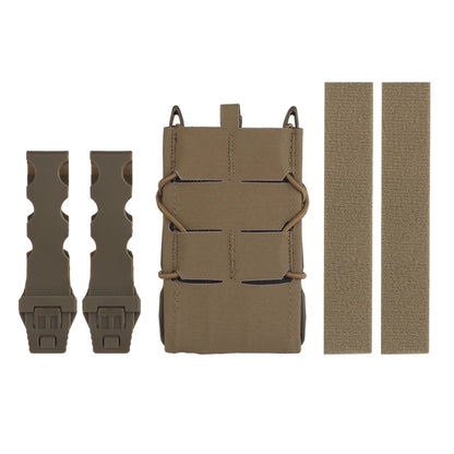 Tiger Magazine Pouch Full Size Quick Release 5.56/7.62MM M4 AK AR15 Single Mag Bag for Hunting Vest Airsoft Molle Waist Belt