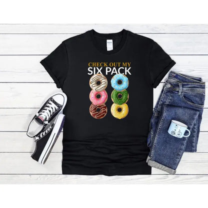 Six Pack Donut T-Shirt Funny Art Men Women Unisex Shirt Hoodie Baseball 4206