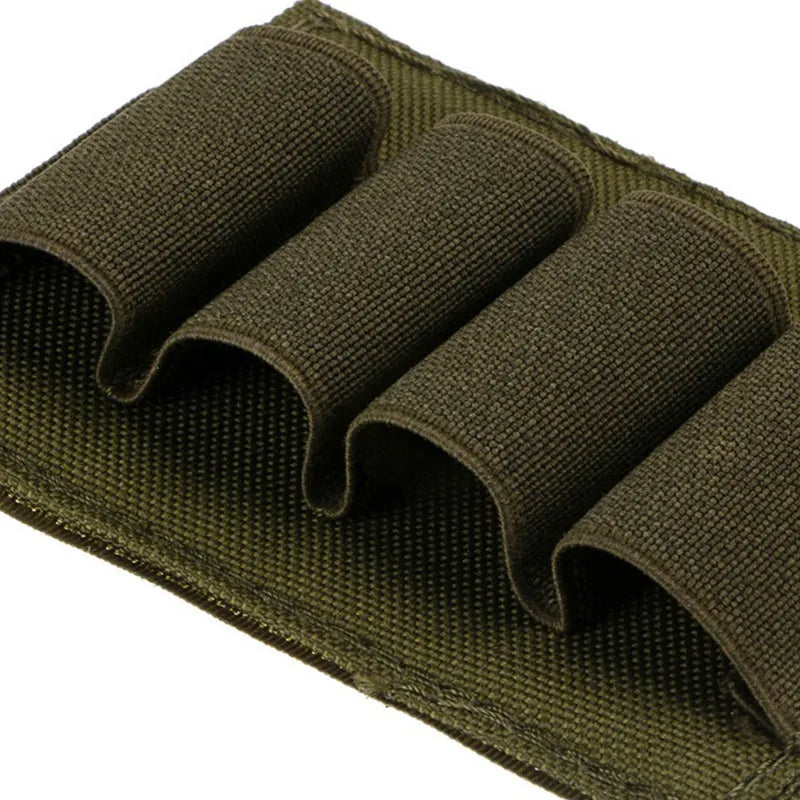 Tactical Molle Shell Holder Carrier 12GA Paintball Hunting Buttstock Airsoft Ammo Magazine Pouch