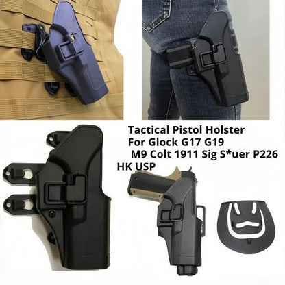 2025 New Tactical Vest Hanging Chest Gun Holster For Glock 17 19 Airsoft Belt Holster General Pistol