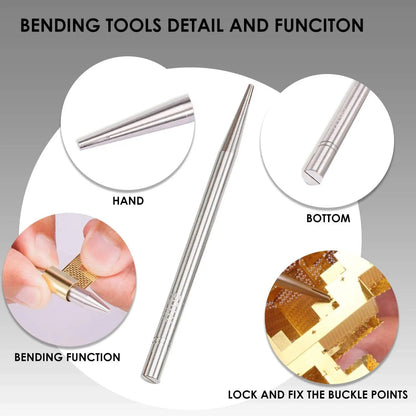 Piececool | 6Pcs Bending Assist Tools Kit for DIY Metal Craft Kits