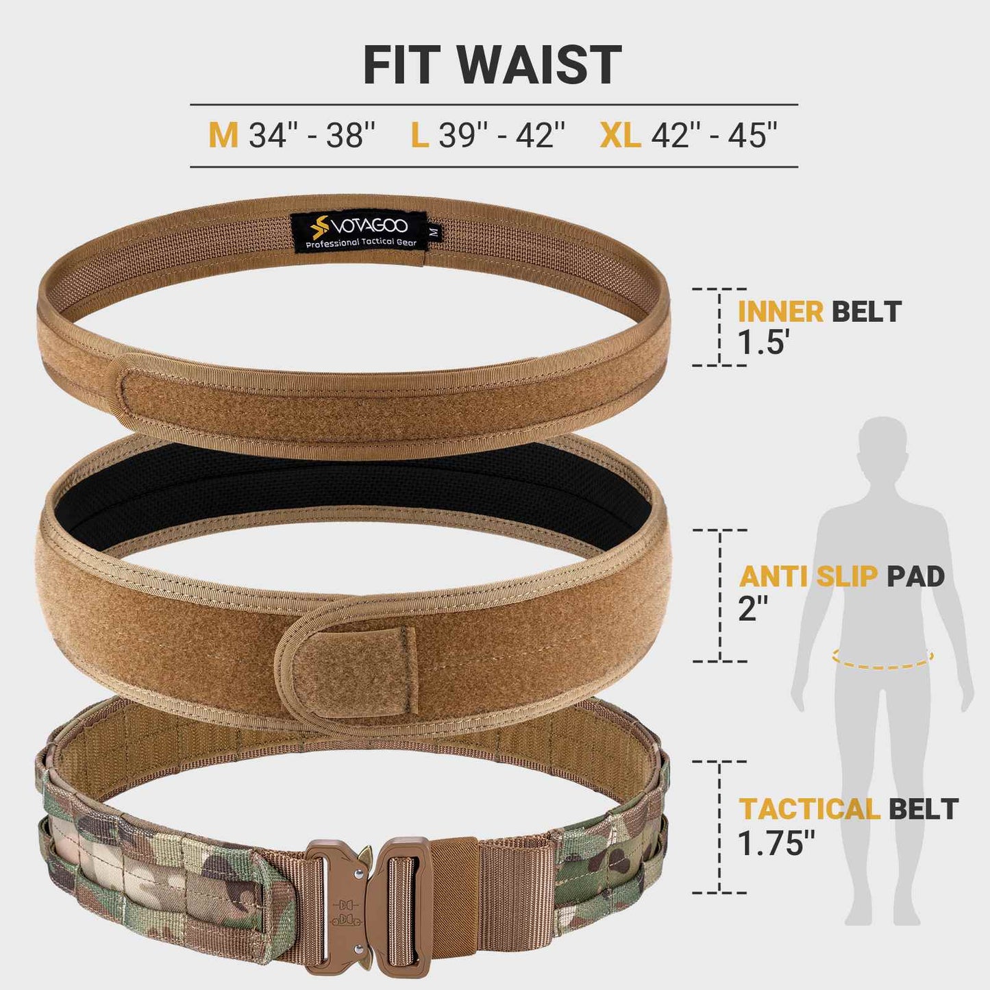 MOLLE Battle Belt with Quick Release Buckle-1