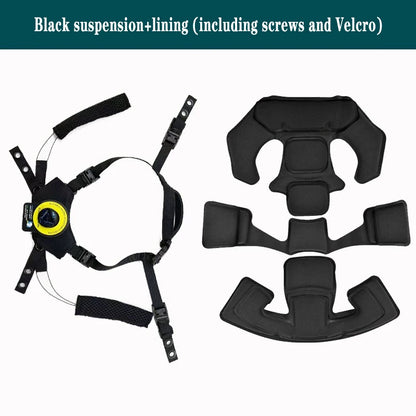 Wendy Helmet Suspension System Helmet Memory Sponge Pad Set Adjustable FAST MICH Outdoor Hunting Air Soft Helmet Accessories