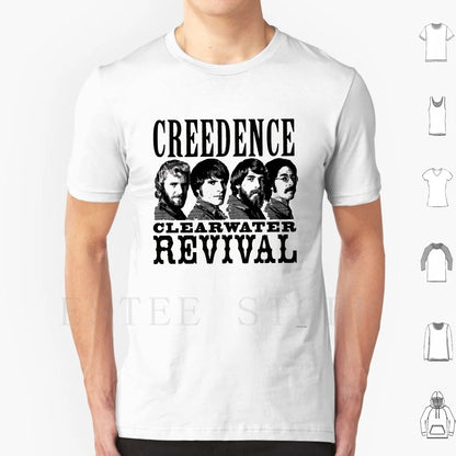 Untitled T Shirt Cotton Men DIY Print Credence Ccr Credence Clearwater Revival Vintage Studio Retro Music Deadhead Vinyl Tape