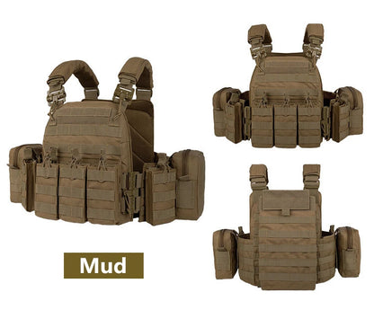YAKEDA 6094 Tactical Vest Outdoor Hunting Plate Carrier，Quick Release Protective Adjustable Vest Airsoft Carrier