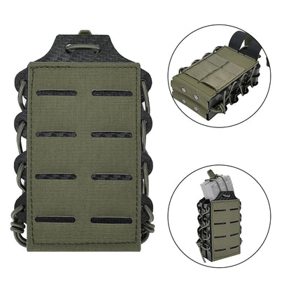 Tactical bilayer Molle Magazine Pouches  Airsoft AK 7.62 5.56mm M4 AR 15 Rifle Mag Bag Hunting Accessories
