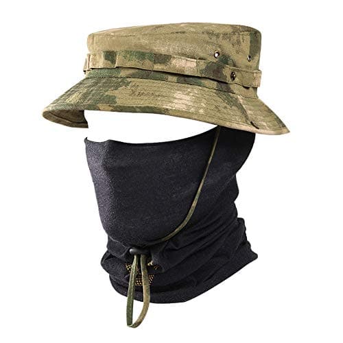 Tactical Fishing Camo Sun Protect Bucket  Boonie Hat-0