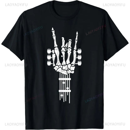 Rock and Roll Punk Rock Band Concert Guitar Accessories Gift T-Shirt Short Sleeve Casual Fashion Summer Tshirt Hipster Man Tees