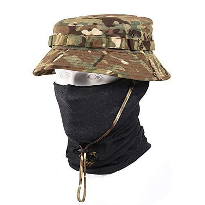 Tactical Fishing Camo Sun Protect Bucket  Boonie Hat-1