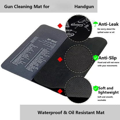 Gun Cleaning Rubber Mat Mouse Pad Parts Diagram For AR15 AK47 Remington 870 K98K MP5 G17 CZ-75 1911 Bere 92 PX4 Walther PPQ