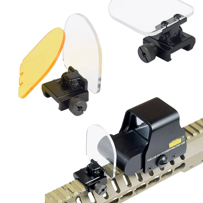 Tactical Flip Up 20mm Goggles Protector Rifle Airsoft Lens Guard Sight Scope Tackle Holographic Glasses Red Dot Sight Accessory