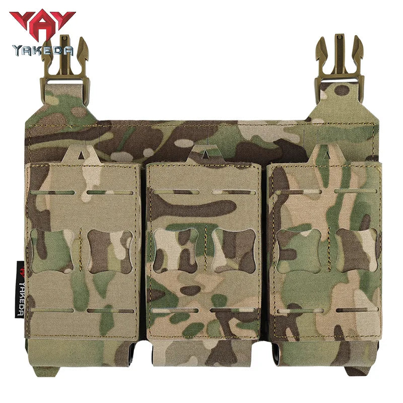 YAKEDA Tactical Magazine Pouch Triple Molle Mag Pouch Airsoft AK 7.62/5.56mm M4 Ar Rifle Hunting Accessories Mag Holster