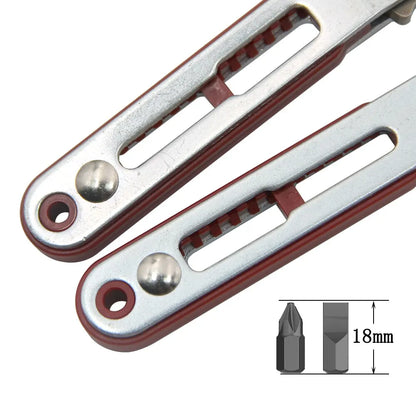 Multifunctional Bidirectional Forward and Reverse Ratchet Screwdriver Elbow Flat Head Wrench Cross Screwdriver Slotted Tool