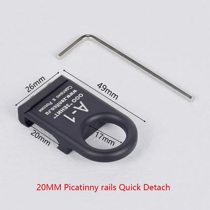 Tactical RSA GBB Buckle QD Swivel Sling Mlok Scope Mount Attachment Adapter Pictinny Rail Hunting Airsoft Rifle Accessories