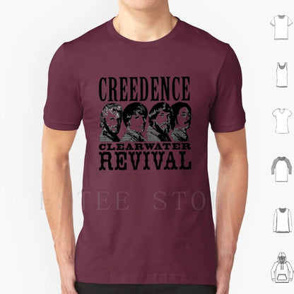 Untitled T Shirt Cotton Men DIY Print Credence Ccr Credence Clearwater Revival Vintage Studio Retro Music Deadhead Vinyl Tape