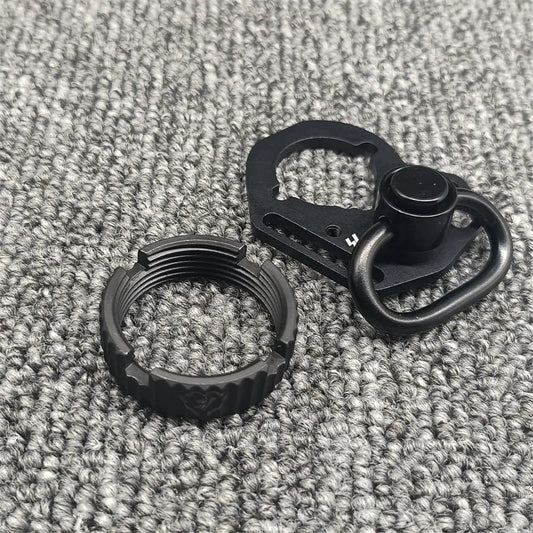 New AEG Side End Plate Flexible QD Sling Mount Push Botton Adapter Fit for M4 M16 Airsoft BK Receiver End Plate Hunting Parts